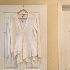 Wilt White Long Sleeve Asymmetrical Top worn once excellent condition